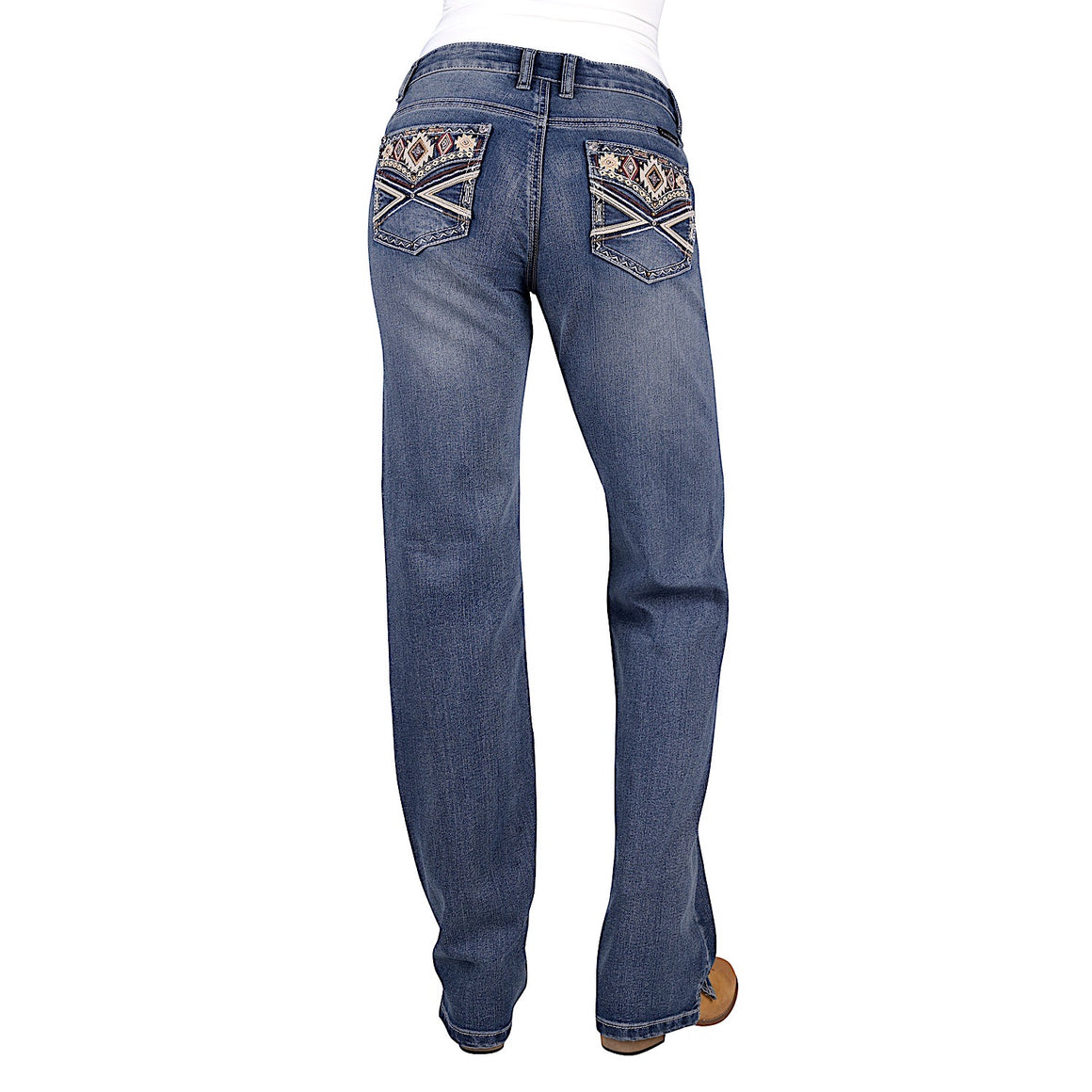 Pure Western Women's Rue Straight Leg Jean 34" Leg - Moonshine