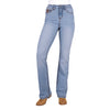 Pure Western Women's Liz High Rise Boot Cut Jean 34 Inch Leg - Light Sky