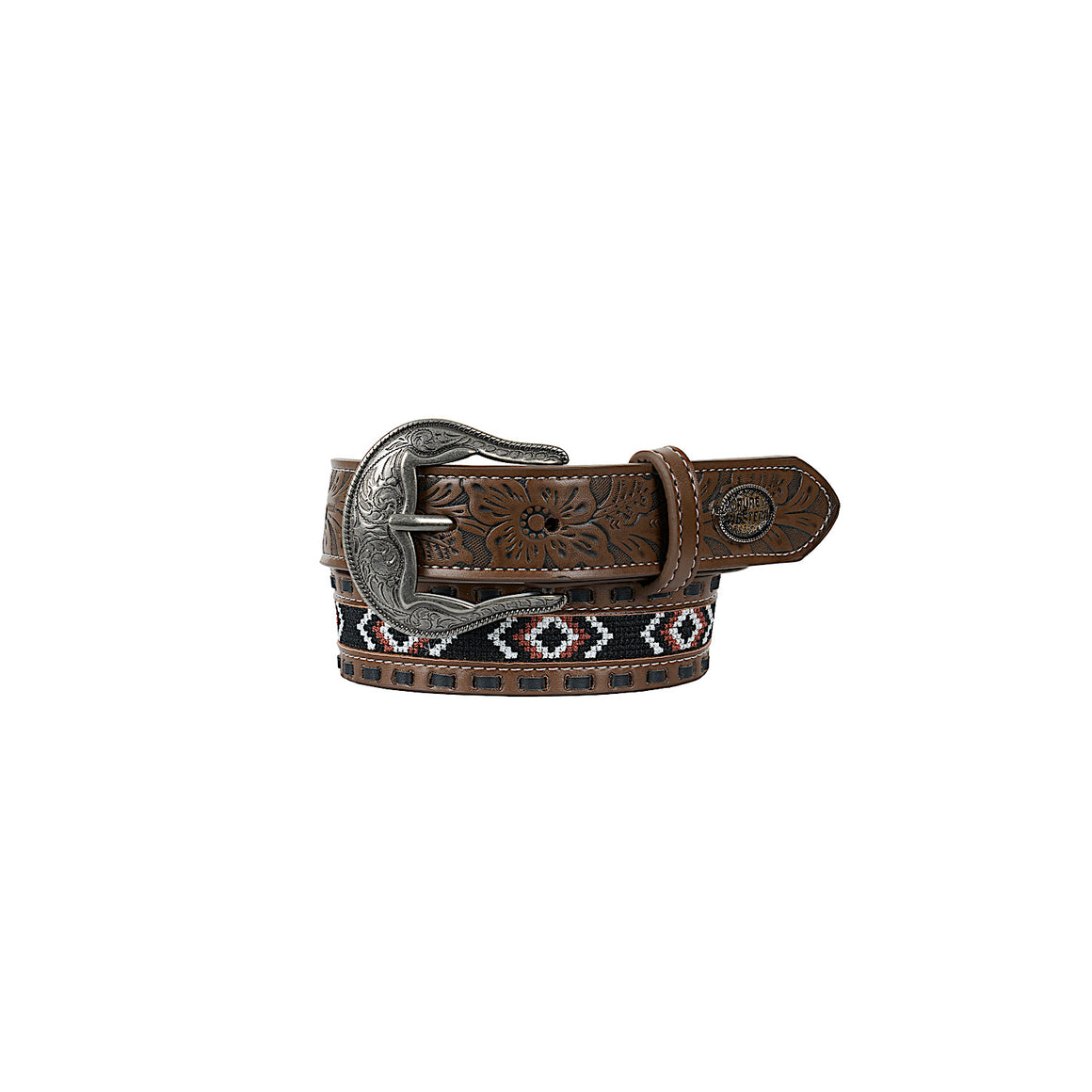 Pure Western Kid's Gordan Belt - Dark Tan