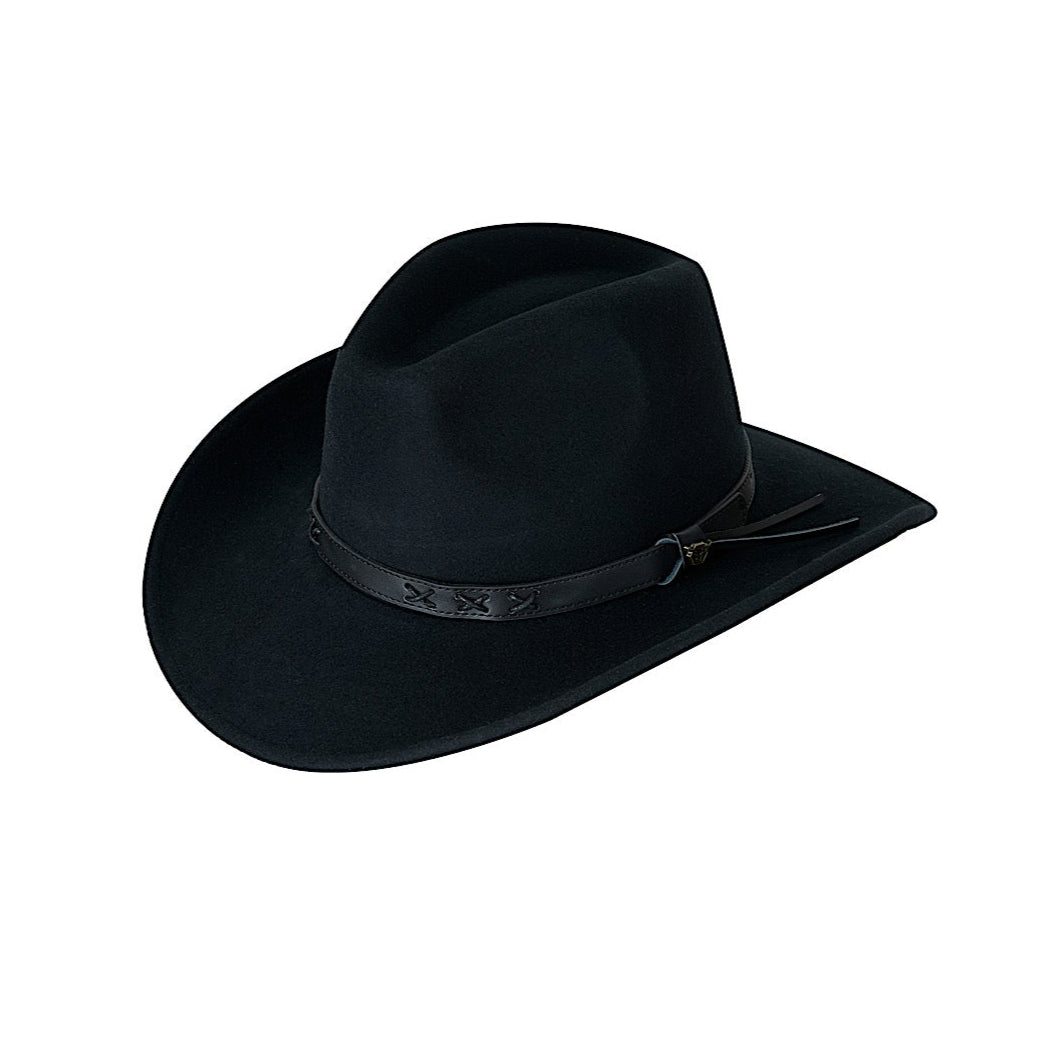 Pure Western Hurricane Crushable Hat - Black