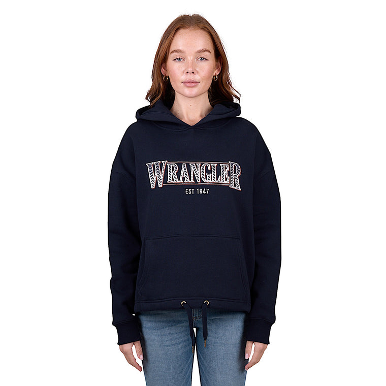 Wrangler Women's Sammy Pullover Hoodie - Dark Navy