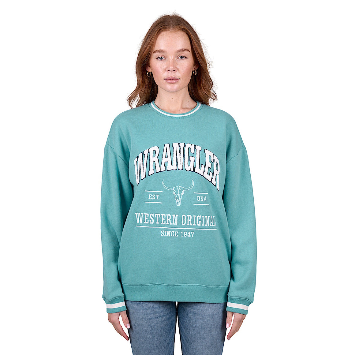 Wrangler Women's Tabitha Crew - Turquoise