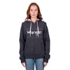 Wrangler Women's Lola Zip Through Hoodie - Charcoal Marle