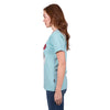 Wrangler Women's Athena Short Sleeve Tee - Light Blue