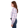 Wrangler Women's Phoebe Check Long Sleeve Shirt - Pink