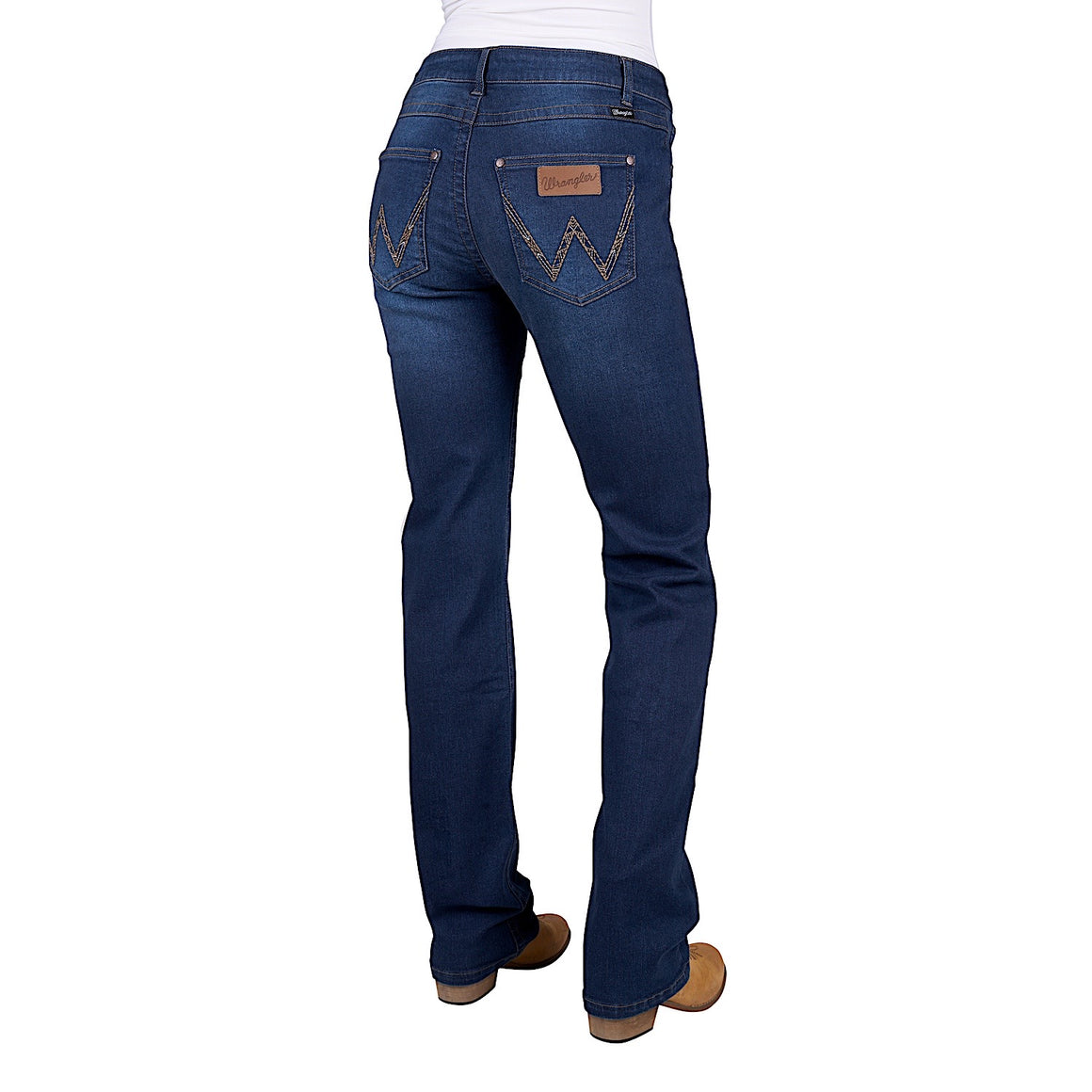 Wrangler Women's Tia Straight Leg Jean - 34" - Dark Indigo