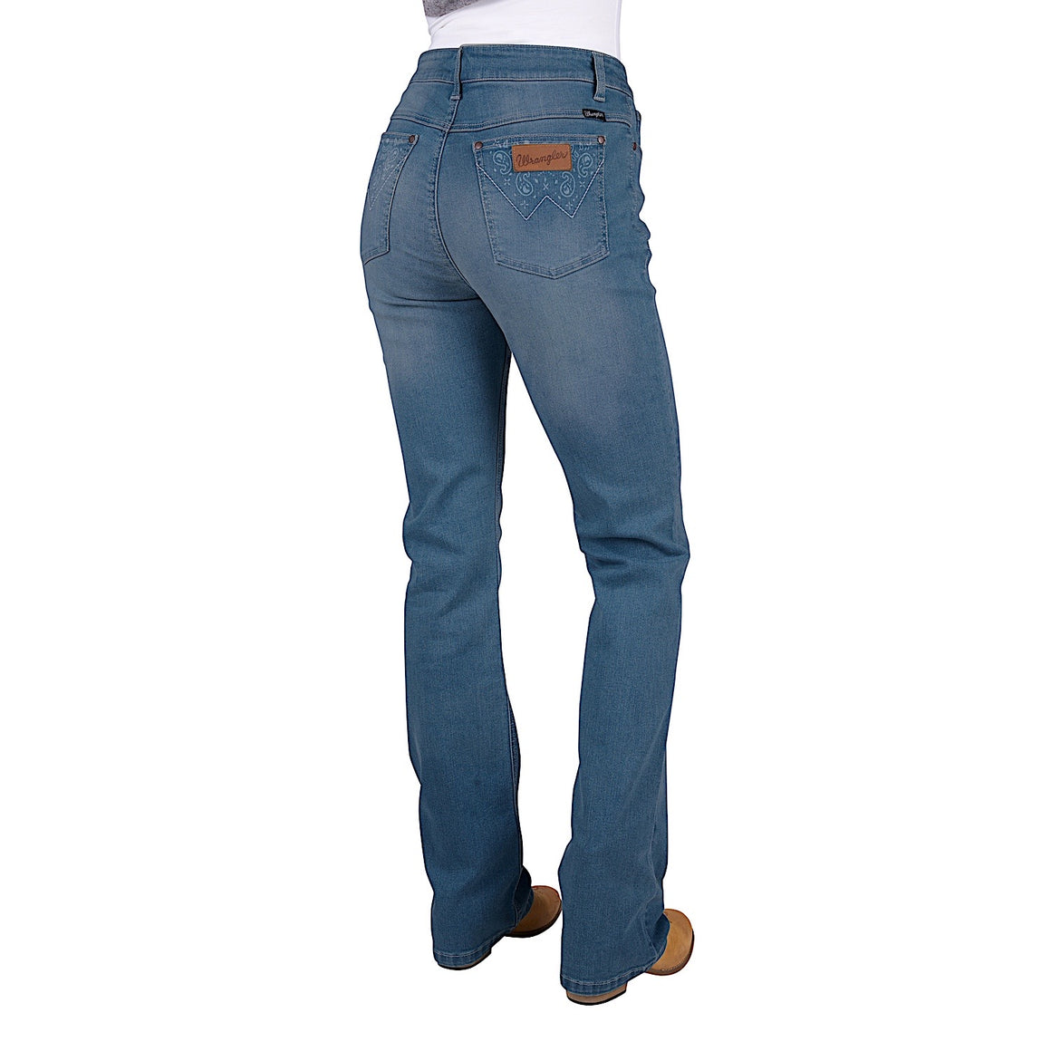 Wrangler Women's Paige High Rise Jean - 34" Leg - Faded Sky