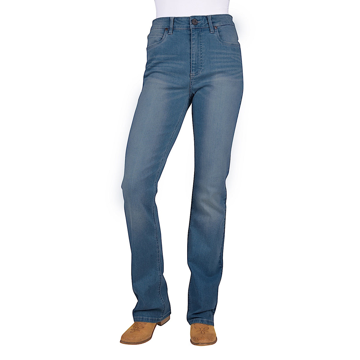 Wrangler Women's Paige High Rise Jean - 34" Leg - Faded Sky