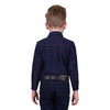 Thomas Cook Boy's Max Thermal Check 1-Pocket Long Sleeve Shirt - Navy/Tan