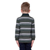 Thomas Cook Boy's Sam Stripe Rugby - Navy/Green