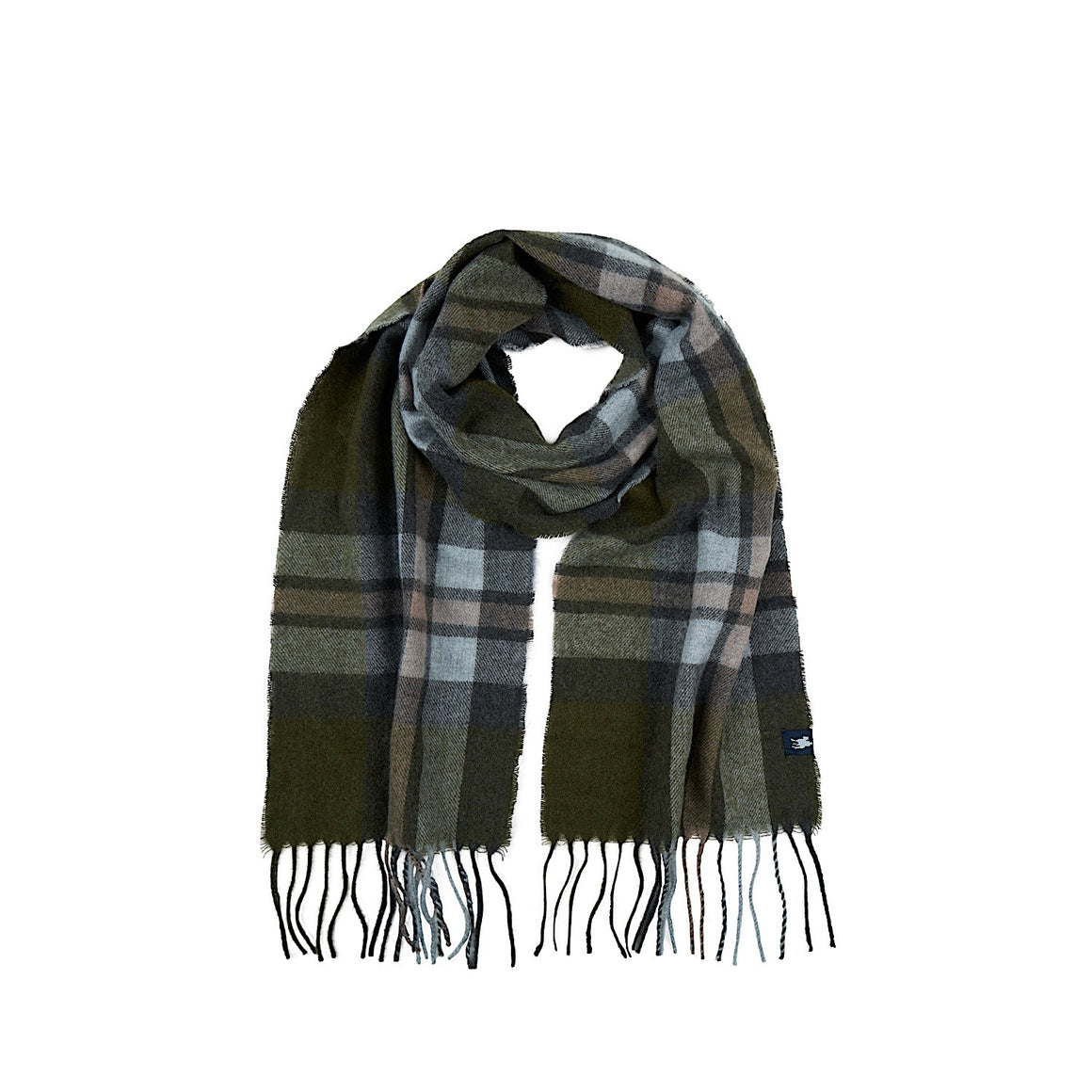 Thomas Cook Bonnell Scarf - Olive/Charcoal