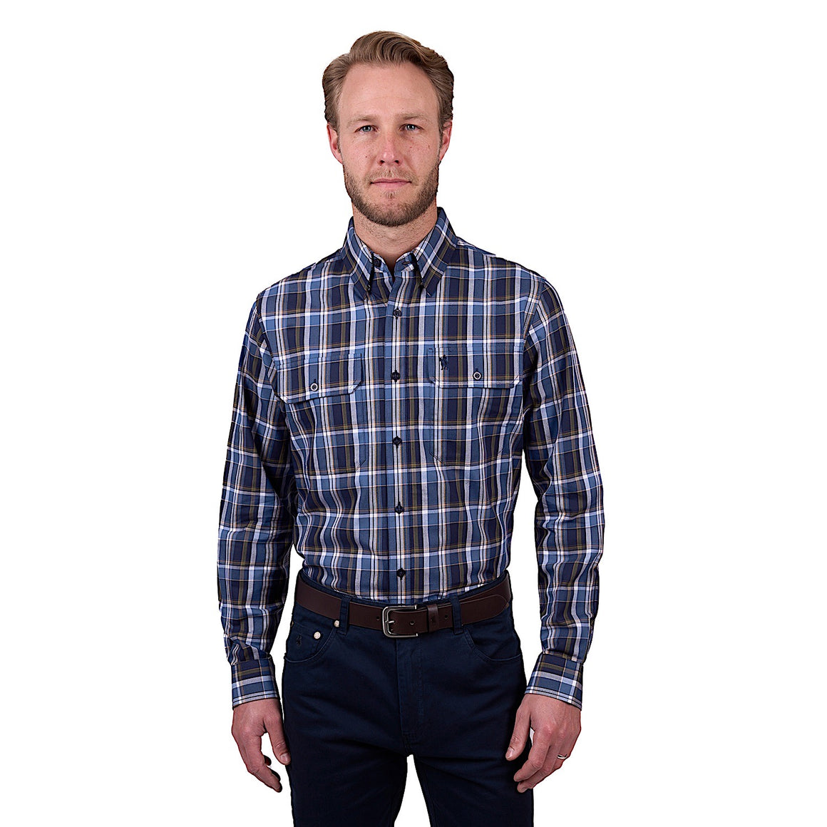 Thomas Cook Men's Adrian Check Shirt - Navy/Multi