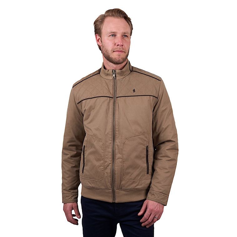 Thomas Cook Men's Cam Faux Oilskin Jacket - Camel