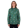 Hard Slog Women's Jani Half Placket Long Sleeve Shirt - Green