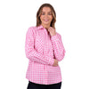 Hard Slog Women's Melly Full Placket Long Sleeve Shirt - Pink