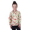 Hard Slog Kid's Kimmy Half Placket Long Sleeve Shirt - Green