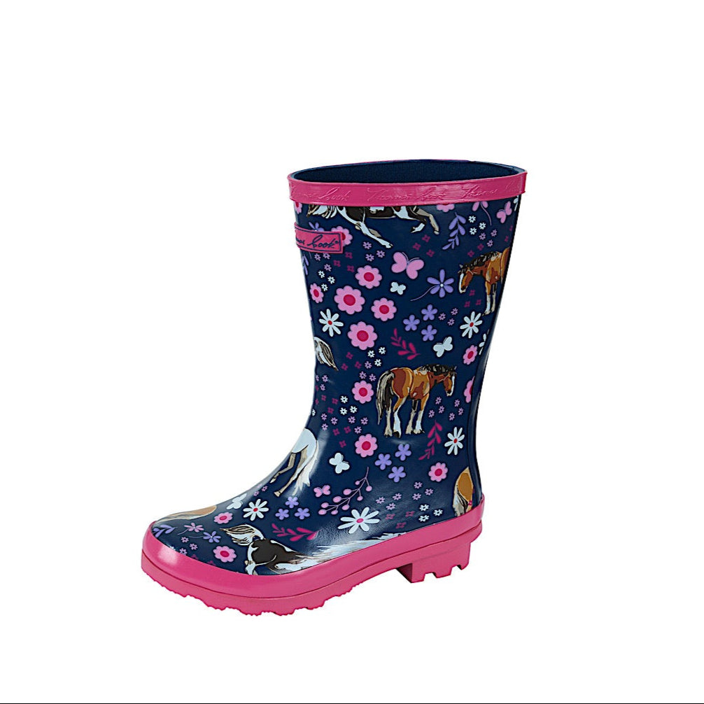 Thomas Cook Kid's Gigi Gumboot - Blue/Fuchsia