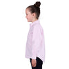 Hard Slog Kid's Milly Half Placket Long Sleeve Shirt - Pale Pink