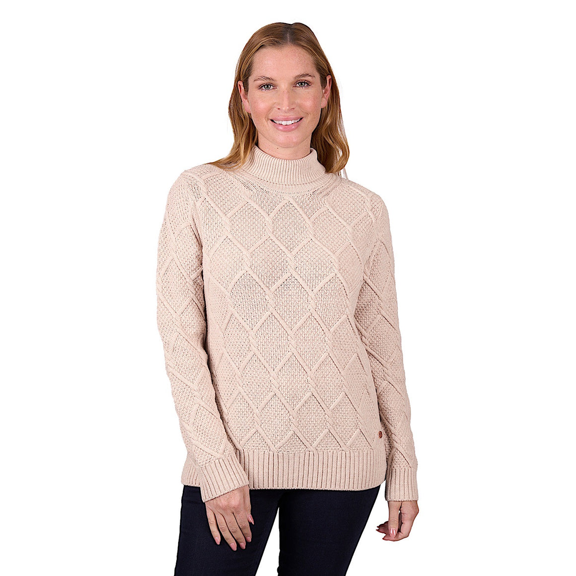 Thomas Cook Women's Layla Cable Knit Jumper - Beige