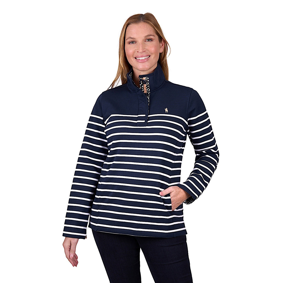 Thomas Cook Women's Cheryl Stripe Rugby - Navy