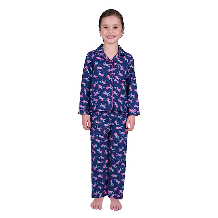 Thomas Cook Girl's Blair Long Sleeve Pyjamas - Blue