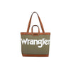 Wrangler Women's Canvas Iconic Logo Tote  - Khaki