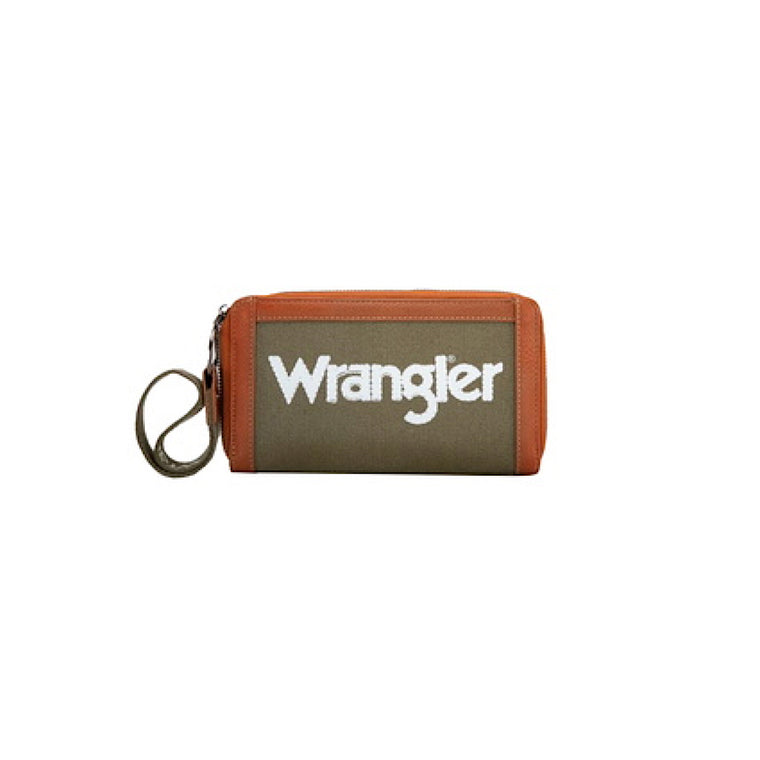 Wrangler Women's Canvas Iconic Logo Wallet - Khaki