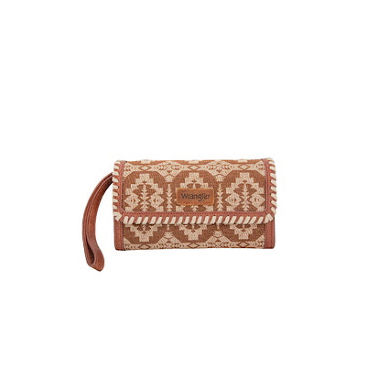 Wrangler Women's Dakota Whipstitch Wallet Bag - Tan