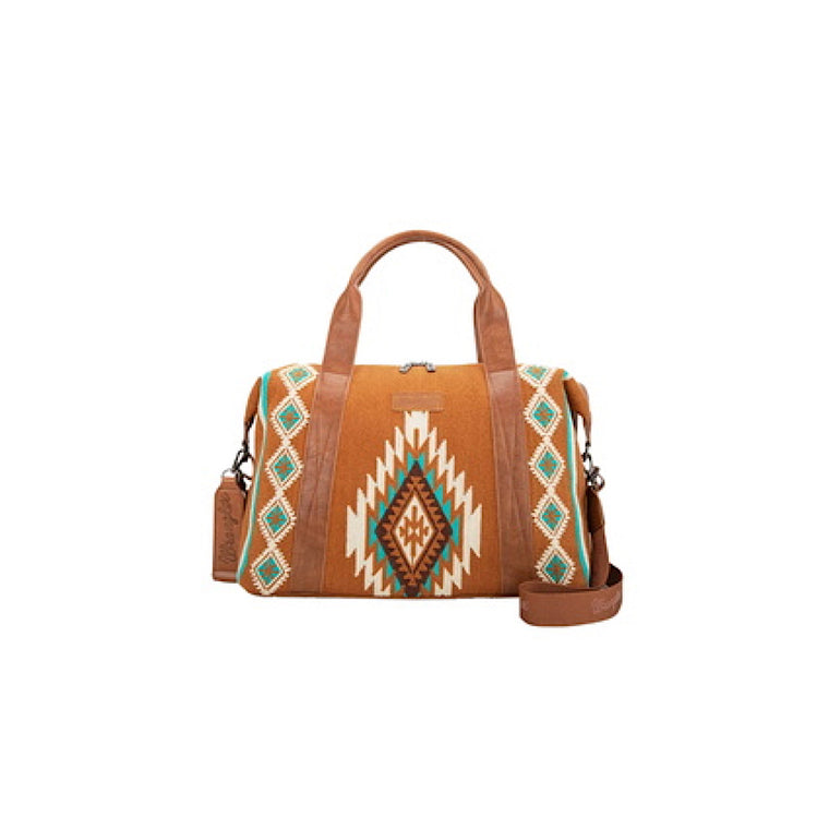 Wrangler Women's Maya Aztec Duffle Bag - Tan