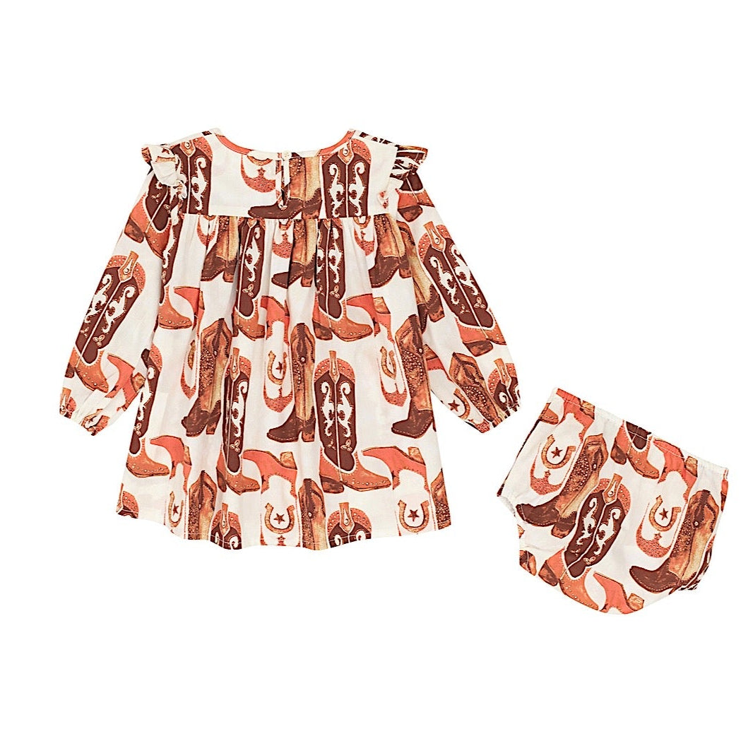 Wrangler Baby Girl’s Trapeze Dress - White