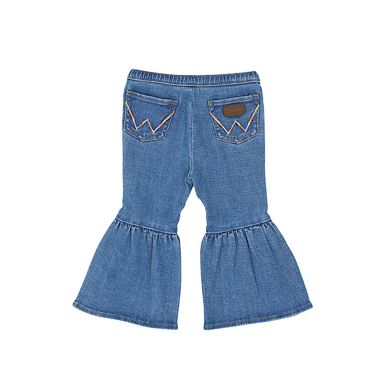 Wrangler Baby Girls Pull Up Flare Jeans - Reign