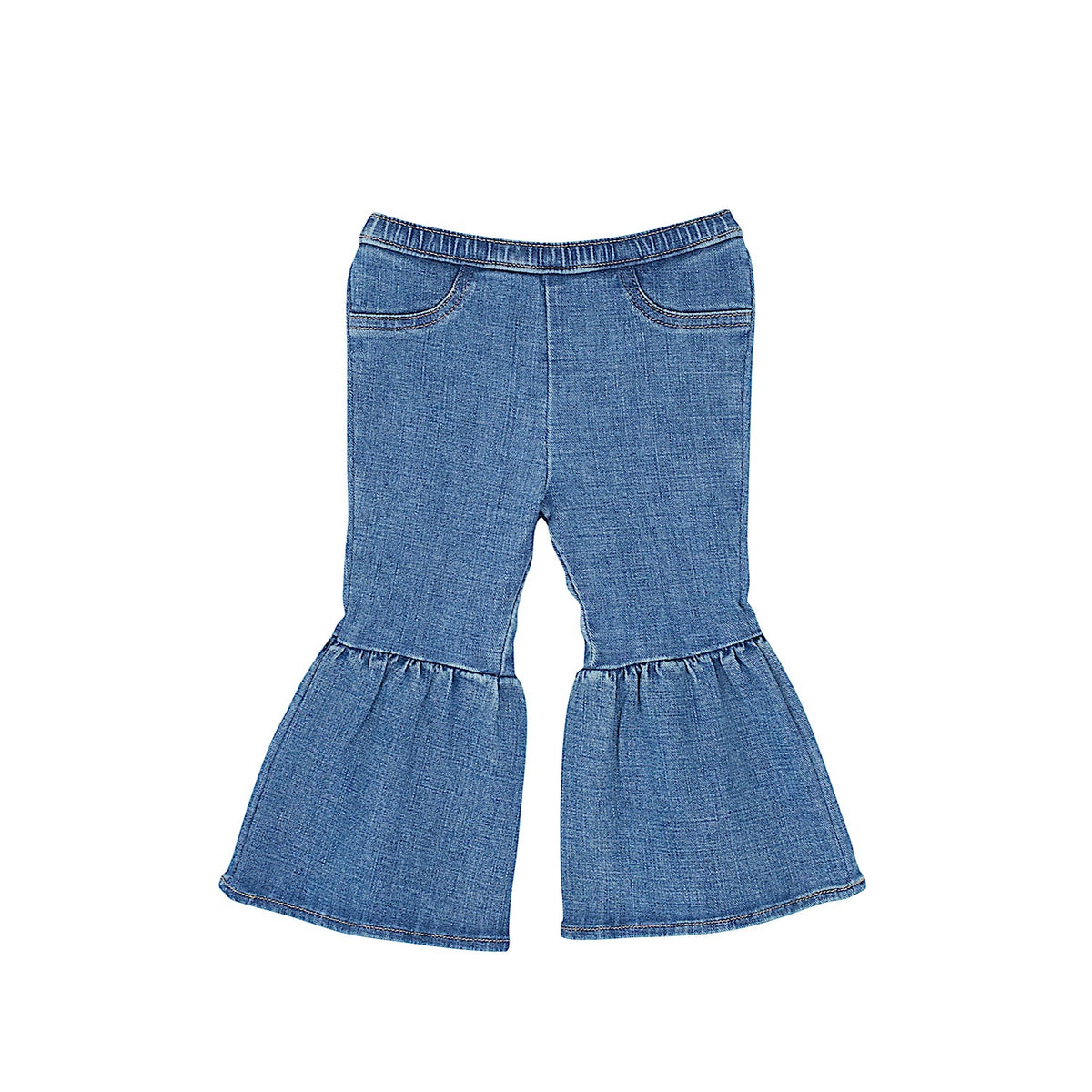 Wrangler Baby Girls Pull Up Flare Jeans - Reign
