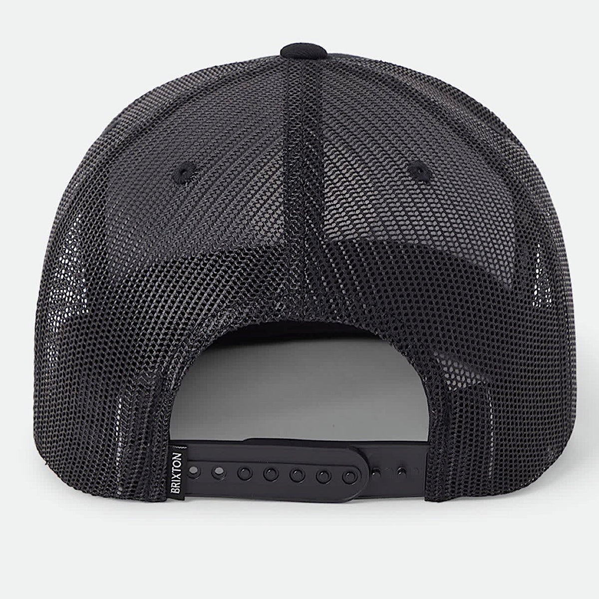Brixton Oath Mid Profile Trucker Cap - Black/Black/Black