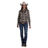 Roper Women's Karman Special Style Collection Shirt - Plaid Grey