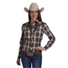 Roper Women's Karman Special Style Collection Shirt - Plaid Grey