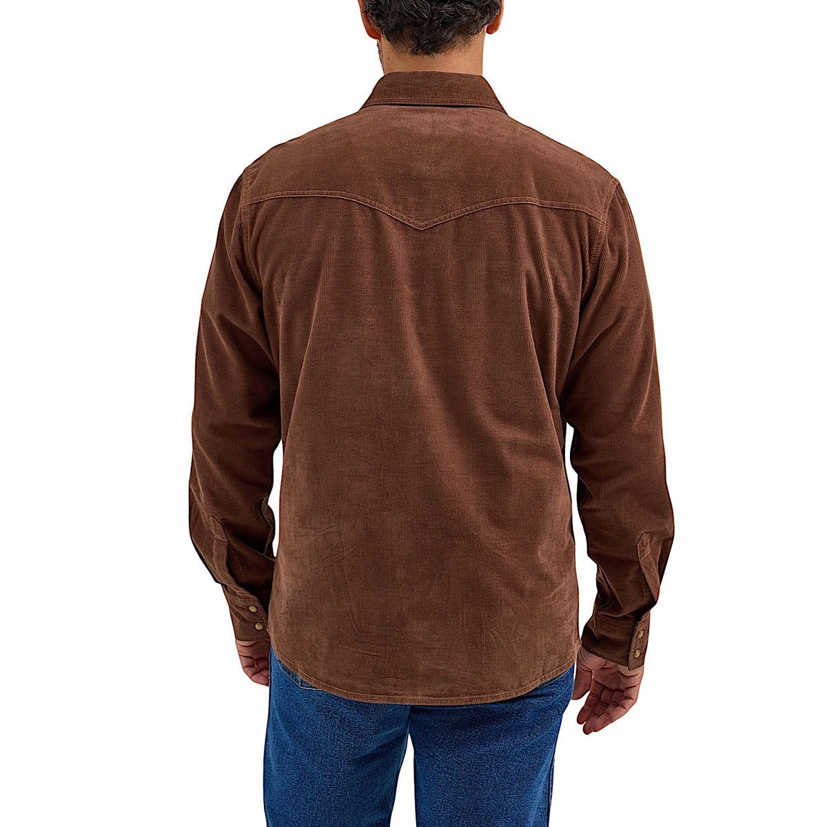 Wrangler Men’s Retro Premium Modern Fit Shirt - Brown Corduroy