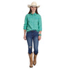 Roper Women's Five Star Collection Western Shirt - Turquoise Denim