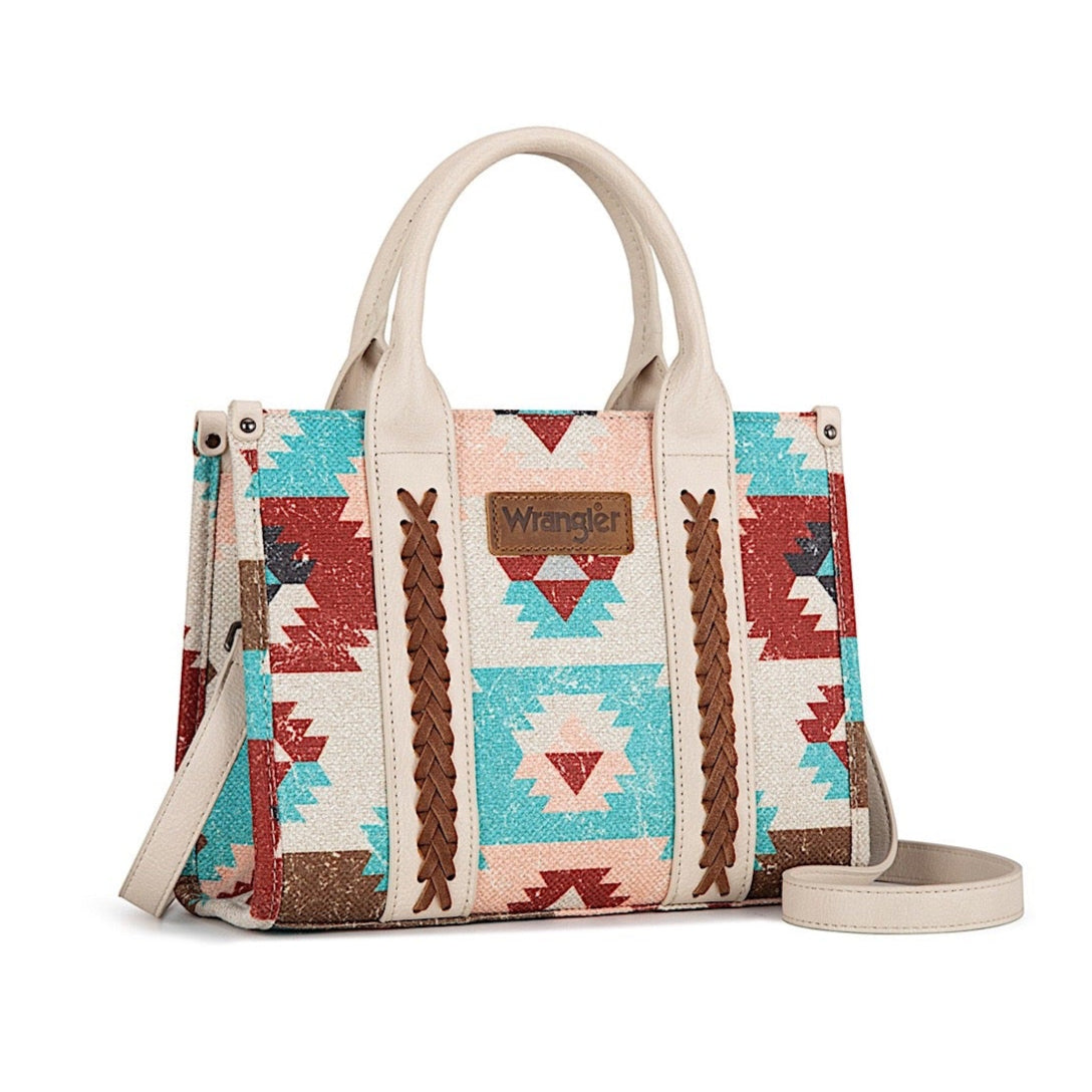 Wrangler Women's Zena Aztec Crossbody Bag - Natural