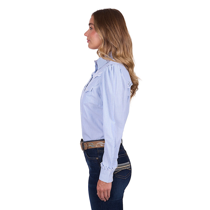 Pure Western Women's Lexi Shirt - Blue