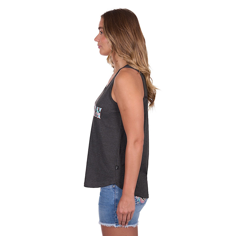 Pure Western Women’s Cindy Tank - Charcoal Marle