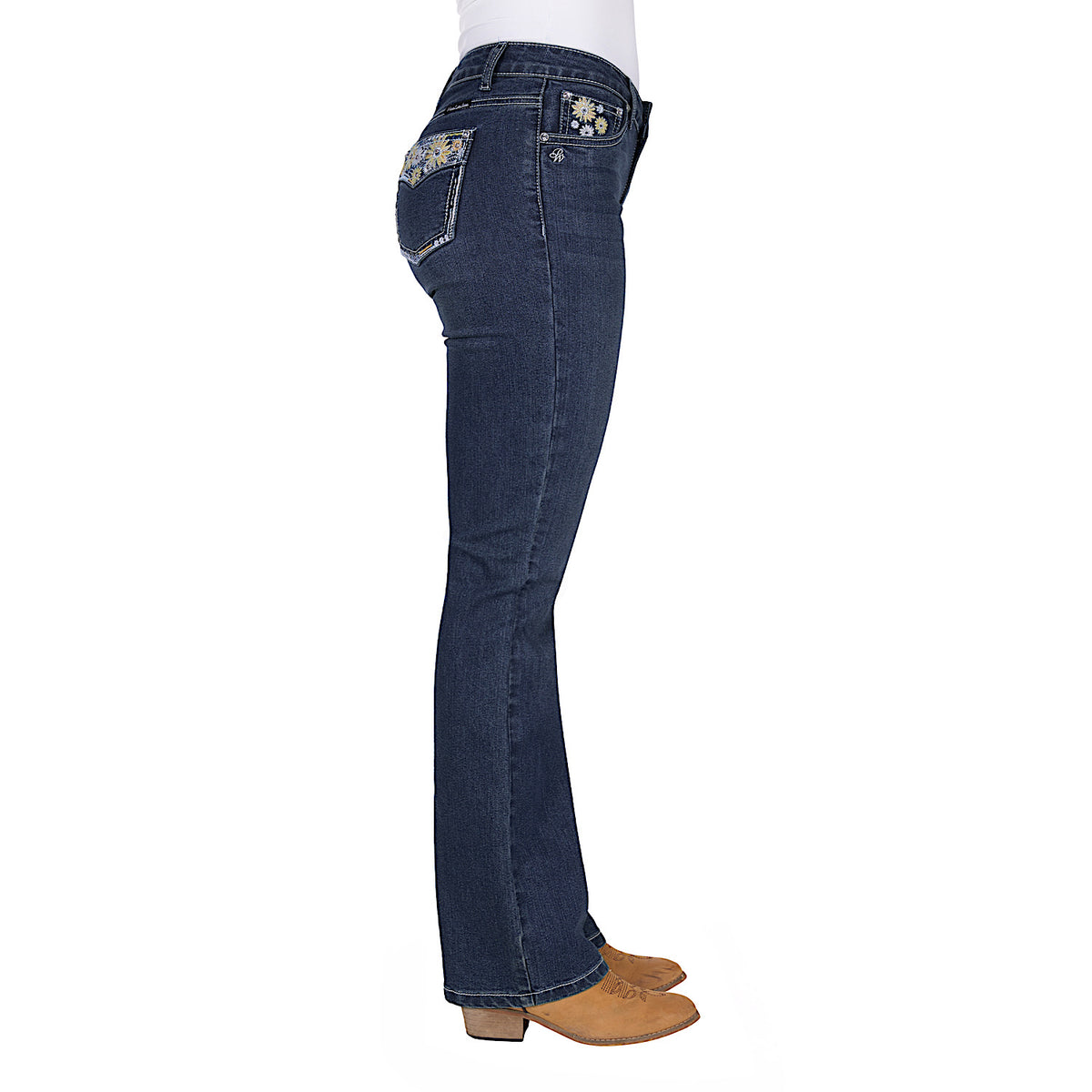 Pure Western Women’s Jay Boot Cut Jean 32L - Indigo