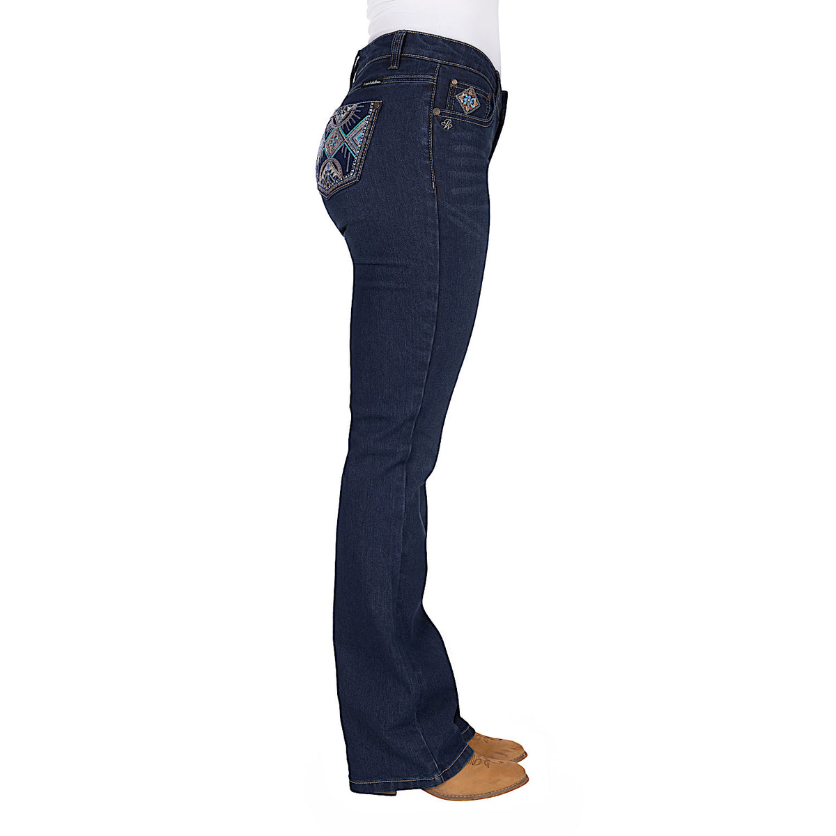 Pure Western Women’s Ana Boot Cut Jean 34L - Evening Sky