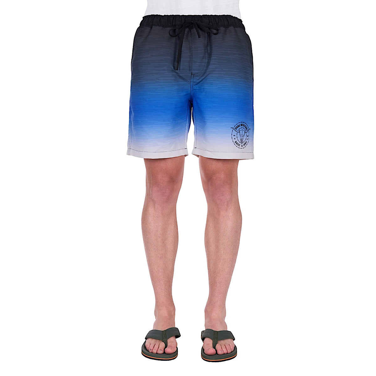 Pure Western Men’s Phillip Boardshort - Black/Royal