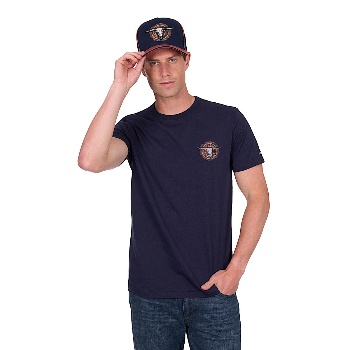 Pure Western Men’s Samuel Tee - Navy