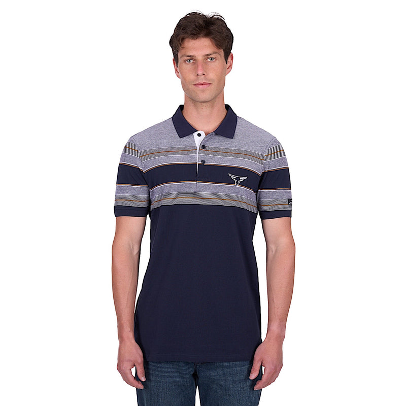 Pure Western Men’s Brad Polo - Navy