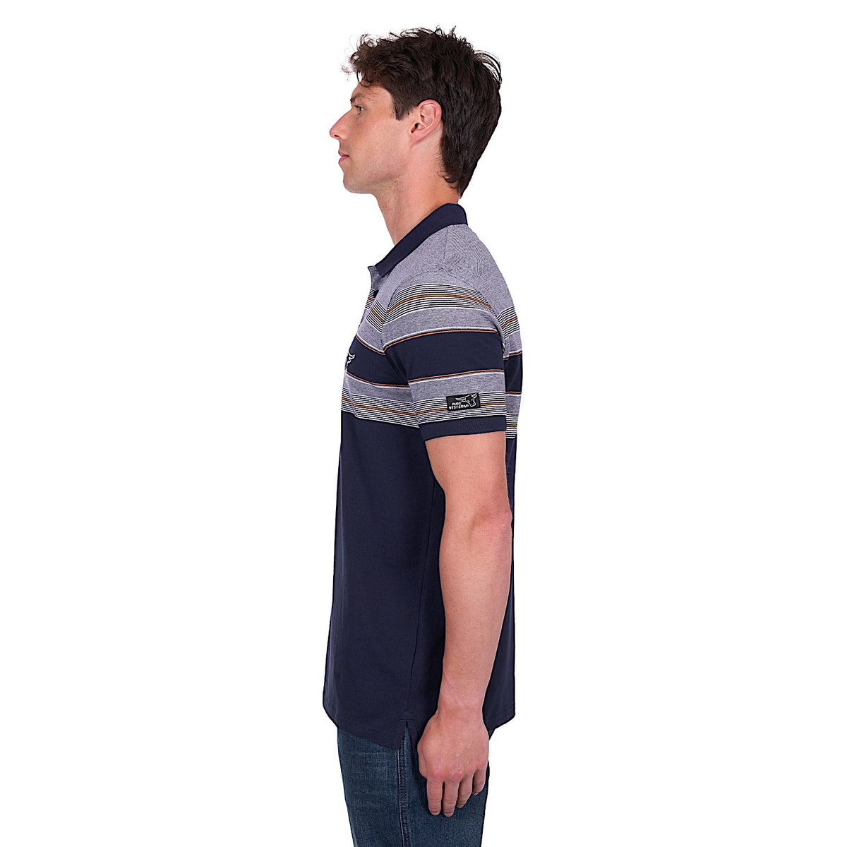 Pure Western Men’s Brad Polo - Navy