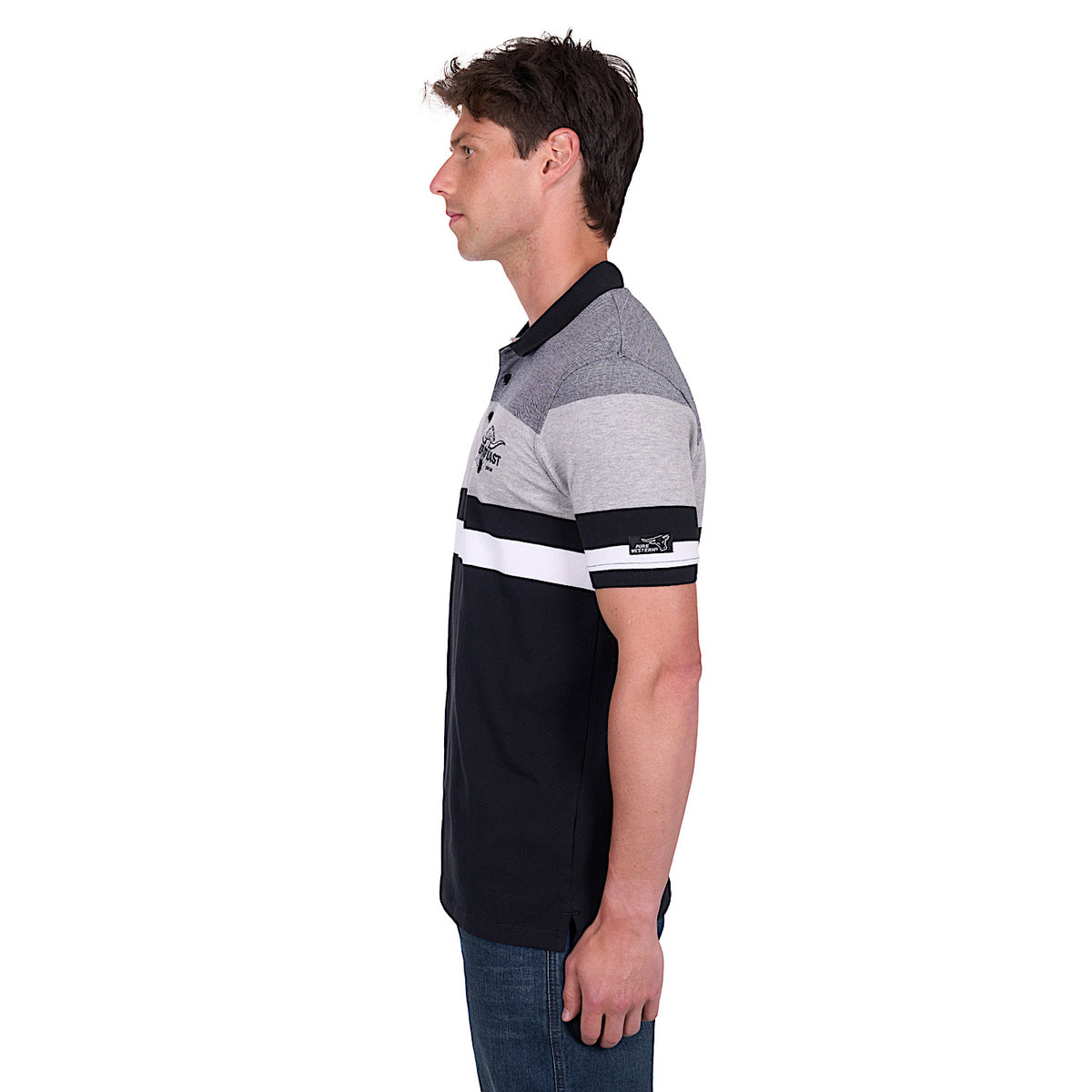 Pure Western Men’s Shane Polo - Black