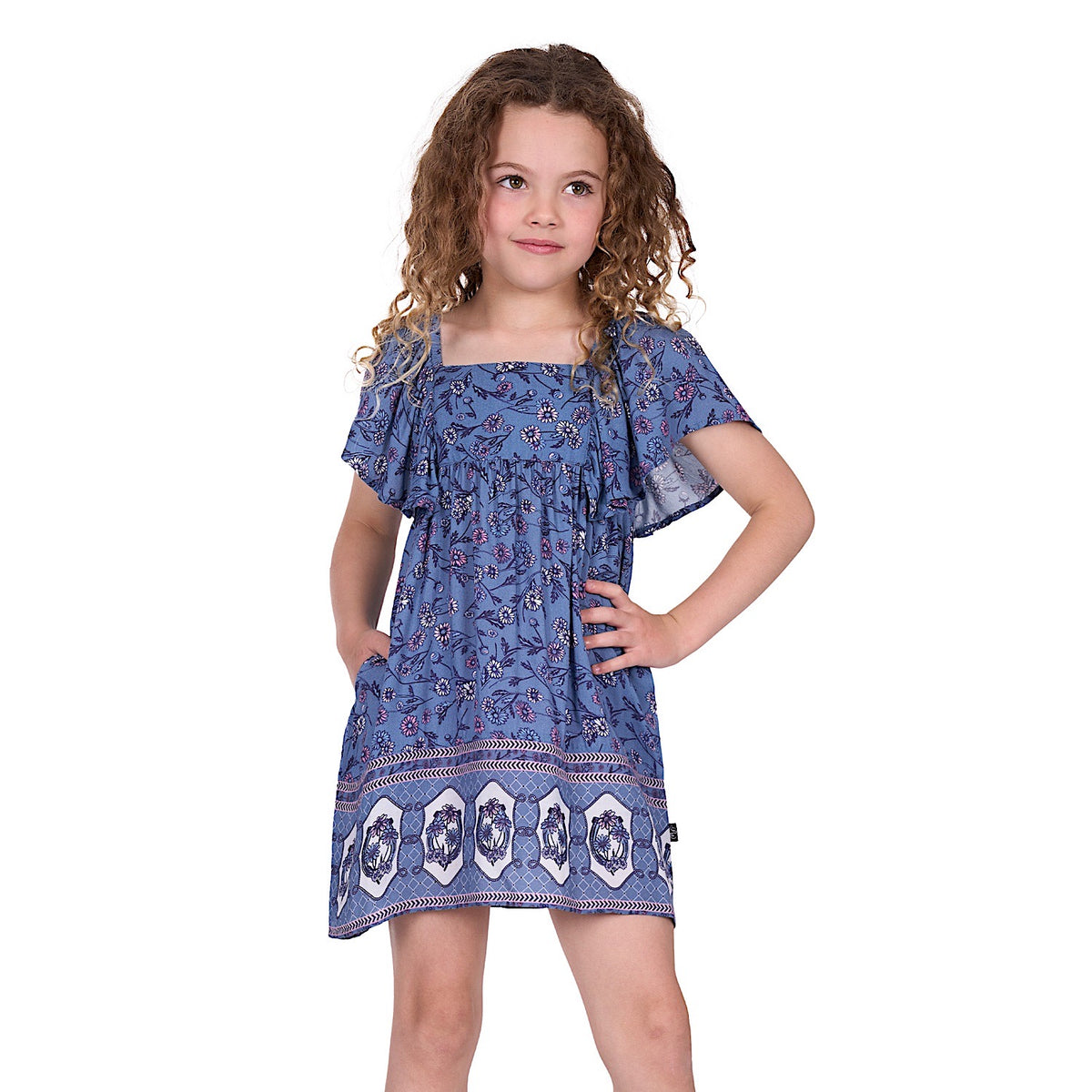 Pure Western Girl’s Amanda Dress - Blue