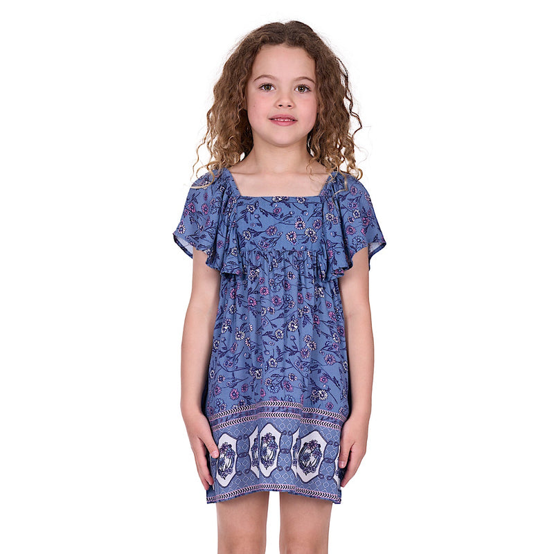 Pure Western Girl’s Amanda Dress - Blue