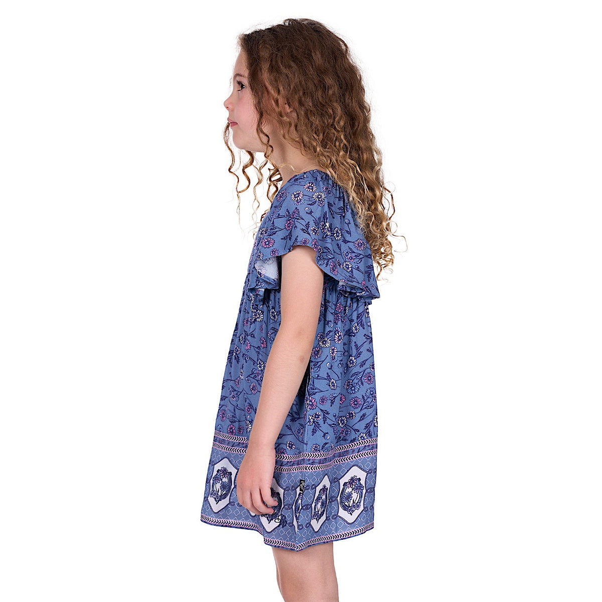 Pure Western Girl’s Amanda Dress - Blue